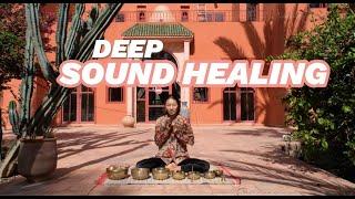 DEEP SOUND HEALING WITH TIBETAN SINGING BOWL.