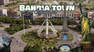 Bahria Town Islamabad | Relaxing Drone Footage | Eiffel Tower | Dera Clock Tower | Statue of Liberty