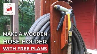 How to Make a Wooden Hose Holder - Free Design Plans