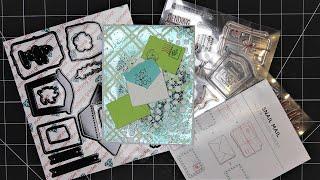 Diamond Press "Snail Mail" Stamps & Dies Review Tutorial ft. Foil Rolls & Tacky Paste Background!