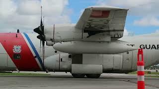 USCG HC-130H Relocating During Hurricane Ian's Approach (2022)