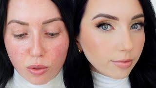 How to MINIMIZE PORES & BLUR SKIN! tips & full routine *natural lighting* so you can SEE EVERYTHING!