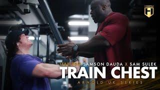 IFBB Pro Samson Dauda Puts Sam Sulek Through a Chest Workout | Arnold UK Series | HOSSTILE