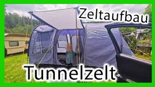 Zeltaufbau 4 Personen Tunnelzelt | Aufbauroutine | Tutorial