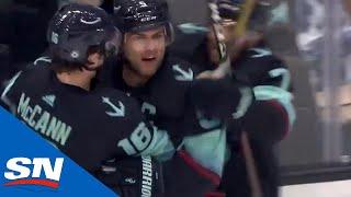 Captain Mark Giordano Scores In Kraken Home Opener