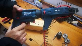 TEST Cordless Drywall Screwdriver Bosch GTB 12V-11 with Bosch MA 55