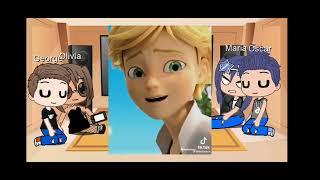 Marinettes cousins react to her and adrien [mlb] [gacha club]