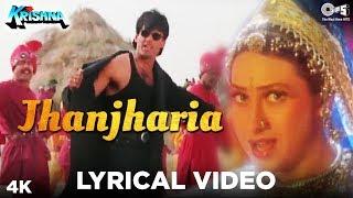 Jhanjharia Lyrical (Male) |Krishna | Suniel Shetty, Karisma Kapoor|Abhijeet Bhattacharya | Anu Malik