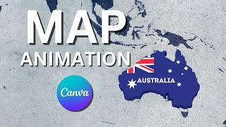 Canva tutorial: Create wonderful map animation easily in minutes