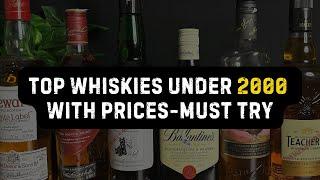 Best Affordable Whiskies You Need to Try in 2024 Under 2000.