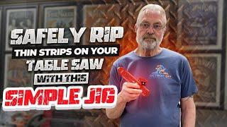 Safely Rip Thin Strips On Your Table Saw With This Simple Jig