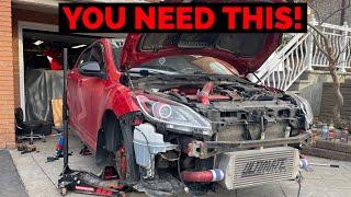 Mazdaspeed 3 Corksport Camber Plates Install + Fender Rolling!