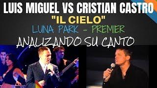 LUIS MIGUEL VS CRISTIAN CASTRO -  IL CIELO - Analizando Su Canto En Vivo