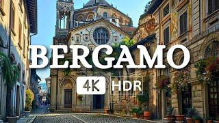 Bergamo Walking Tour: A Captivating Walking Tour Experience | Beautiful City In Italy 4k