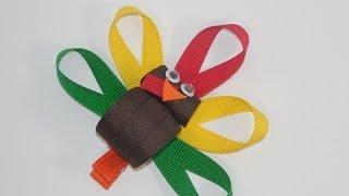 How To Make A Turkey Hair Bow/Clip