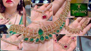 Tanishq Latest Diamond Necklace Set Designs With Price/Diamond Earrings/Necklace/Bangalore/Deeya