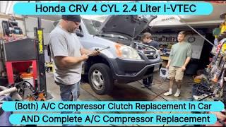 Honda Air Conditioning repair : Clutch Only & Full Compressor Swap