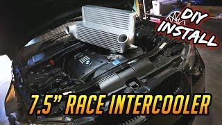 BMW N54 335i 7.5 Inch Intercooler DIY Install: 17T Hybrid Turbos