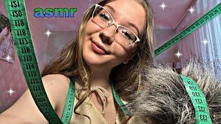 асмр️возьму МЕРКИ для ВЫПУСКНОГО ПЛАТЬЯ  asmr I'll take measurements for the prom dress