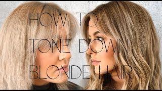 HOW TO TONE DOWN BLONDE HAIR