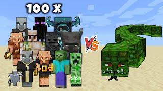 NAGA (Twilight Forest) vs All Minecraft mobs x100 - Naga vs All mobs