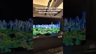 Seen at CES 2025! Samsung's flagship S95F OLED TV is brighter and reduces glare.