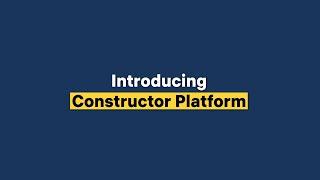 Introducing Constructor PLATFORM and Knowledge Models