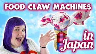 Food claw machines in Japan! Round 1 arcade crane game fun