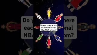 Do you know where each International NBA MVP is from? #nba