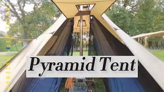 Pyramid Hot Tent with 3 Stove Jack Kits - Best Camping Gear for Hot Tenting-Tent&Inner Tent&Stove