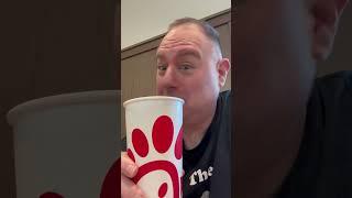 When Apefather goes to Chick-fil-A I always get a Large Cherry Coke but I am on my Diet OH! #amc