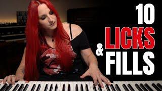 10 BEAUTIFUL Pop Piano Fills & Licks