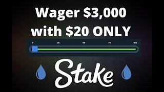 Best Wager Strategy Stake | Dice $3,000 with $20 Only! | Unlock Rains