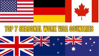 Top 7 Seasonal Work Visa Countries #facts #viralvideo