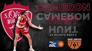 Cameron Hunt - 29 Points Highlights - S. Oliver Wuzburg BBL Germany Basketball