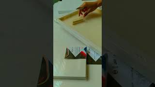 unboxing stretched canvas #unboxing #unboxingvideo #artsupplies #shorts #fyp #artist