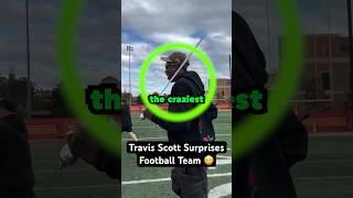 Travis Scott Surprises Football Team ️ #shorts