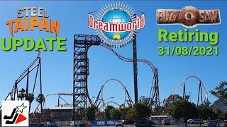 DREAMWORLD - GOLD COAST THEME PARK | Steel Taipan Update & Riding the Buzzsaw!