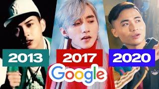 TOP 8 NHẠC VIỆT ĐƯỢC TÌM KIẾM NHIỀU NHẤT TRÊN GOOGLE QUA TỪNG NĂM (2013-2020) | Top Vpop Google