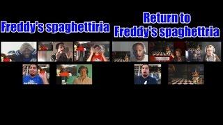 Multiman Reaction: Retarded64: Freddy's spaghettiria & Return to Freddy's spaghettria by SMG4!