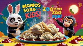 Momos Song for Kids | Zoo Zoo Zoo Fun | Cute & Yummy Food Adventure #kids #trending #nurseryrhyme