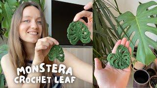 🪴 how to: crochet monstera leaf