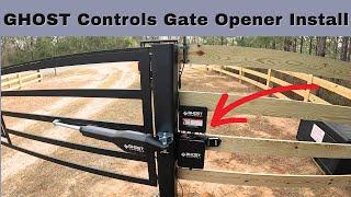 GHOST Controls Automatic Gate Opener Install! DIY