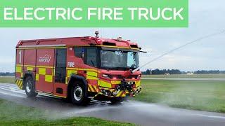 New Zealand's first electric fire truck in action!