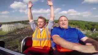 Clint Rides Roar at Six Flags America Reverse POV