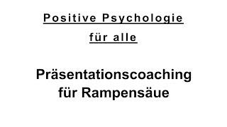 Präsentationscoaching für Rampensäue