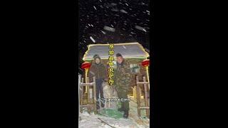 又下雪了️在大兴安岭搭建童话里的小木屋过着世外桃园生活～#荒野求生 #荒野建造 #野外生存