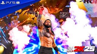 WWE 2K25 - Roman Reigns Tribal Gauntlet Match "2K Showcase" Final Match | PS5 Pro [4K60]