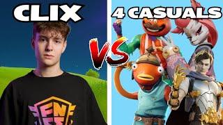 Can Clix Beat 4 Casual Players in Fortnite?