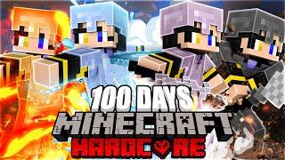 I Survived 100 Days as an ELEMENTAL MASTER in Hardcore Minecraft...